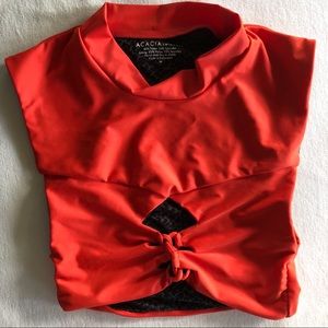 Acacia Swimwear Amalfi Top (Neon Lava)